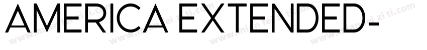 America Extended字体转换